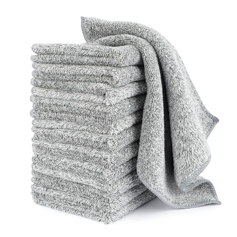 FGSAEOR Kitchen Dish Towels, Dish Cloths for Washing Dishes Dish Rags (12 Pack) - Image 1